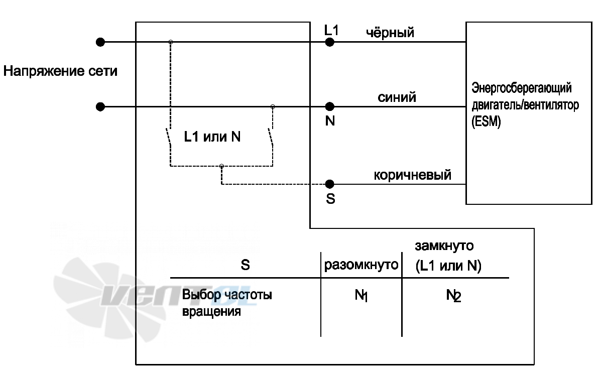 Схема электрического присоединения
