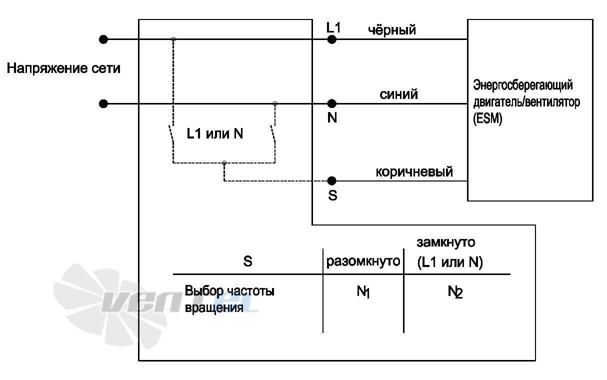 Схема электрического присоединения