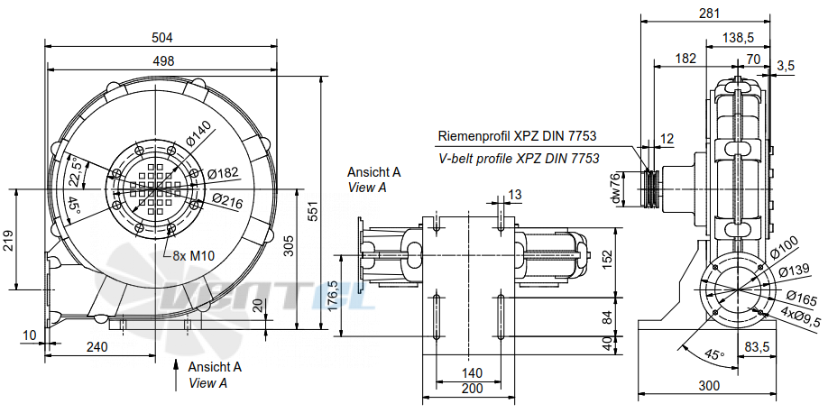 Габаритные размеры Elektror HRD 60