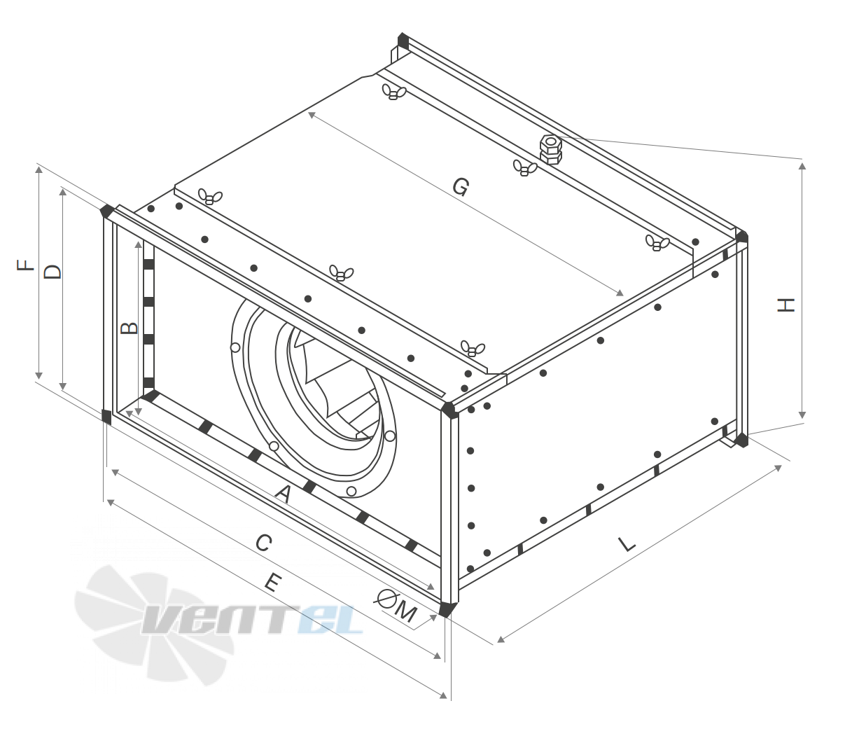 Габаритные размеры Energolux SDT 90-50/40.2D-4