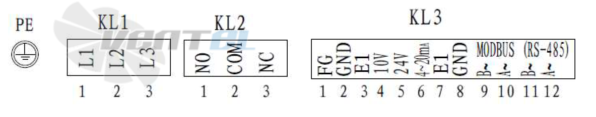Схема электрического присоединения