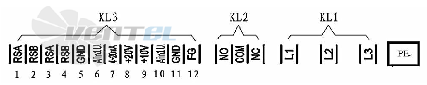 Схема электрического присоединения