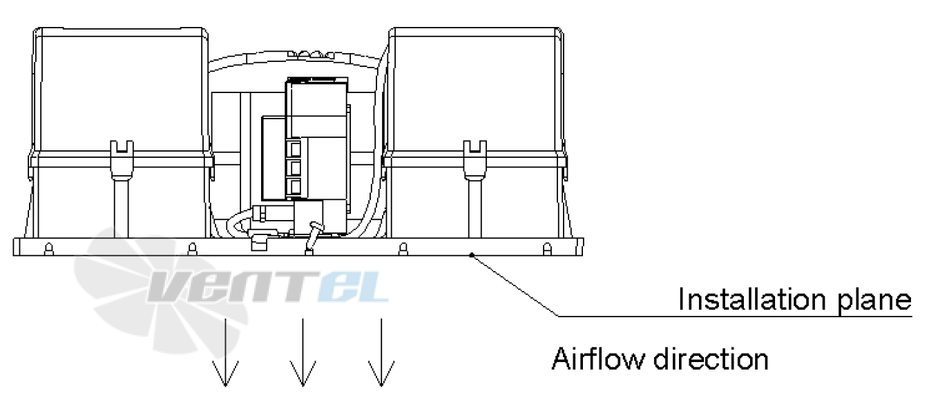 Монтажная позиция направление воздушного потока
