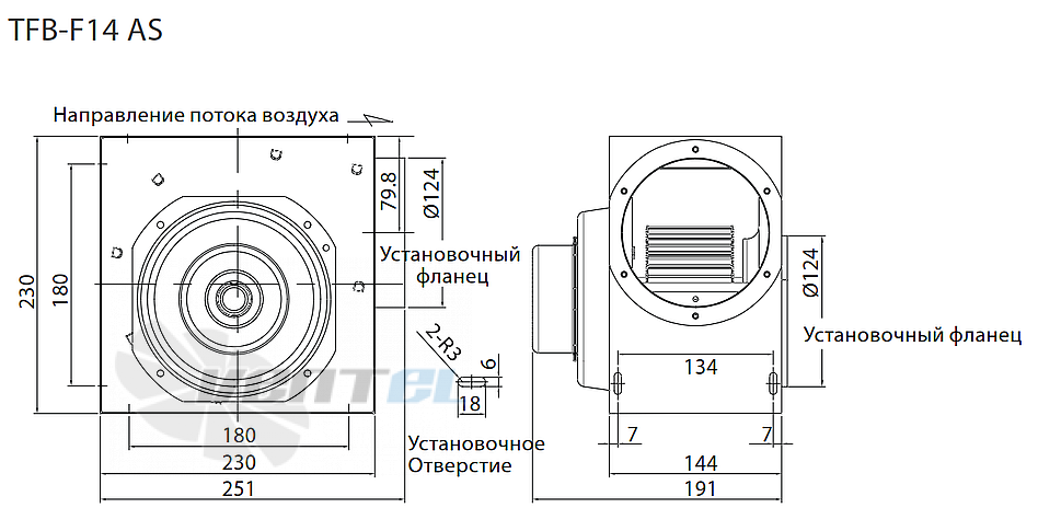 Чертеж FANZIC TFB-F14 AS