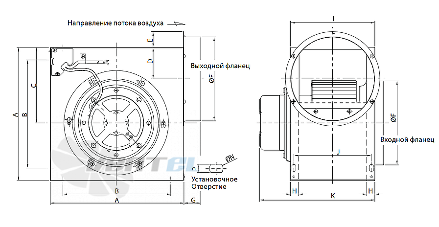 Чертеж FANZIC TFB-F19 DS