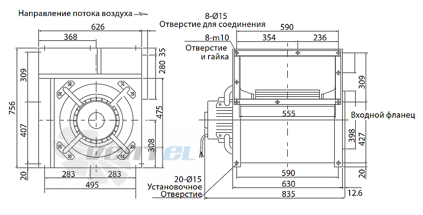 Чертеж FANZIC TFB-GD39 KC