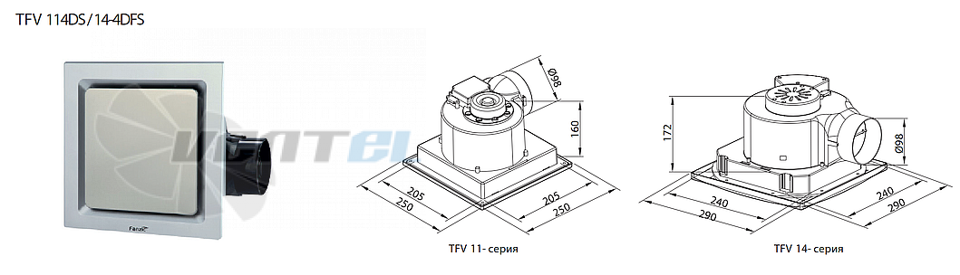 Чертеж FANZIC TFV 14-4DFS