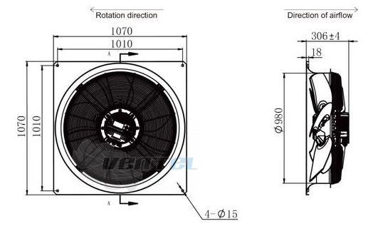 Размеры Longwell LWAE900-EC150-01