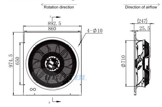 Размеры Longwell LWAE710-EC112-02