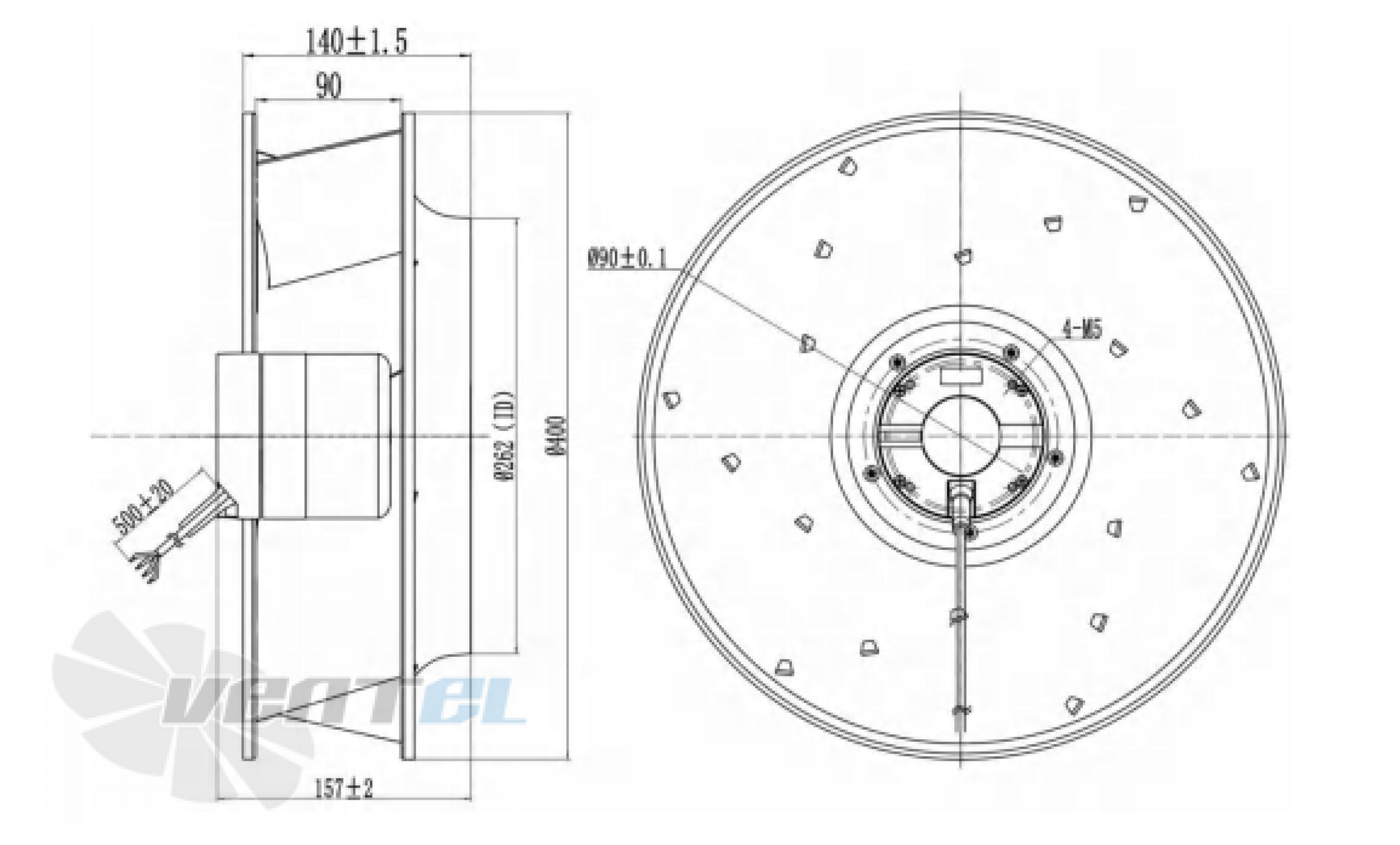 Размеры Longwell LWBD3G400-102NH-01