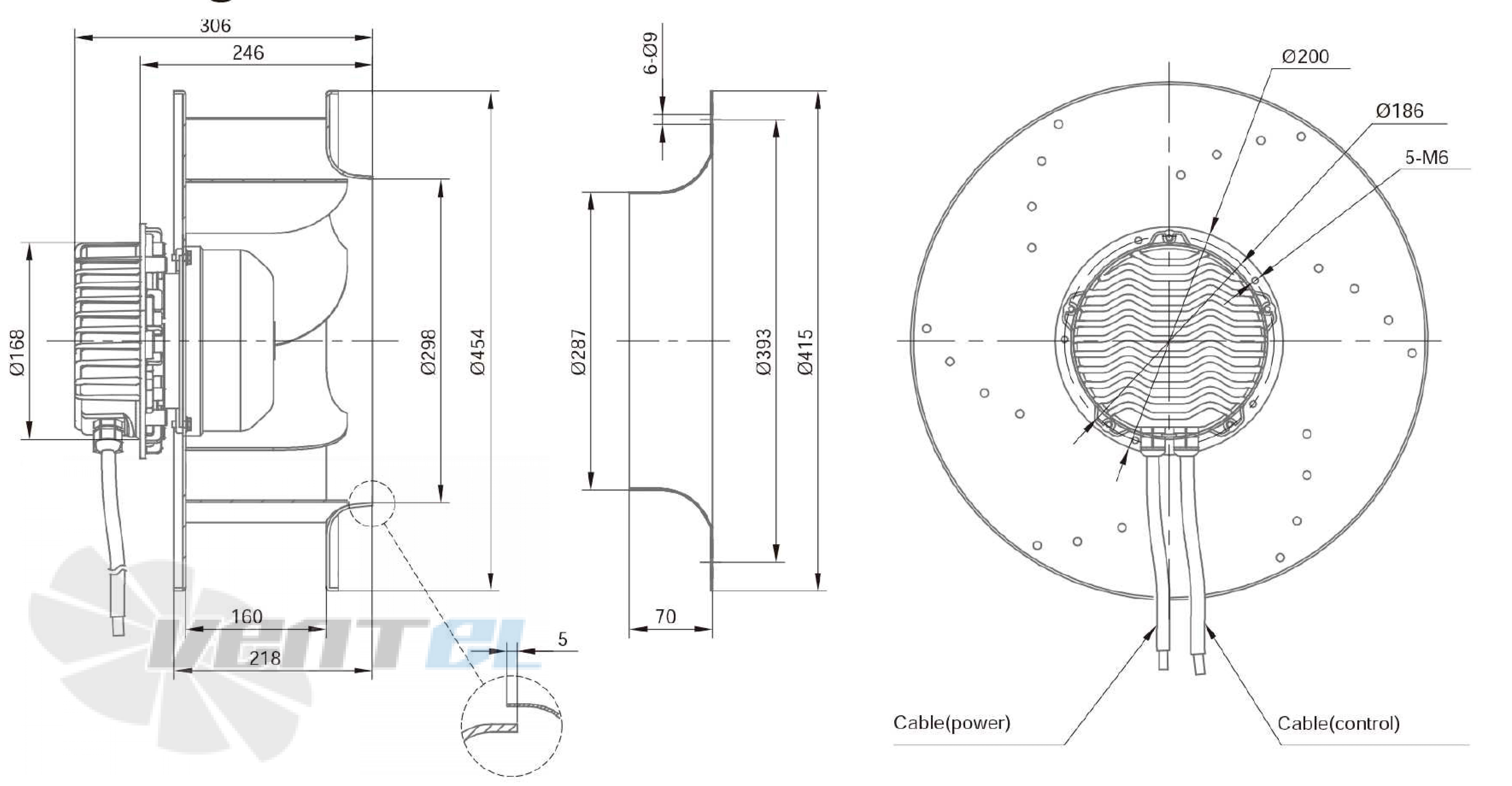 Размеры Longwell LWBE3G450-137NS-005