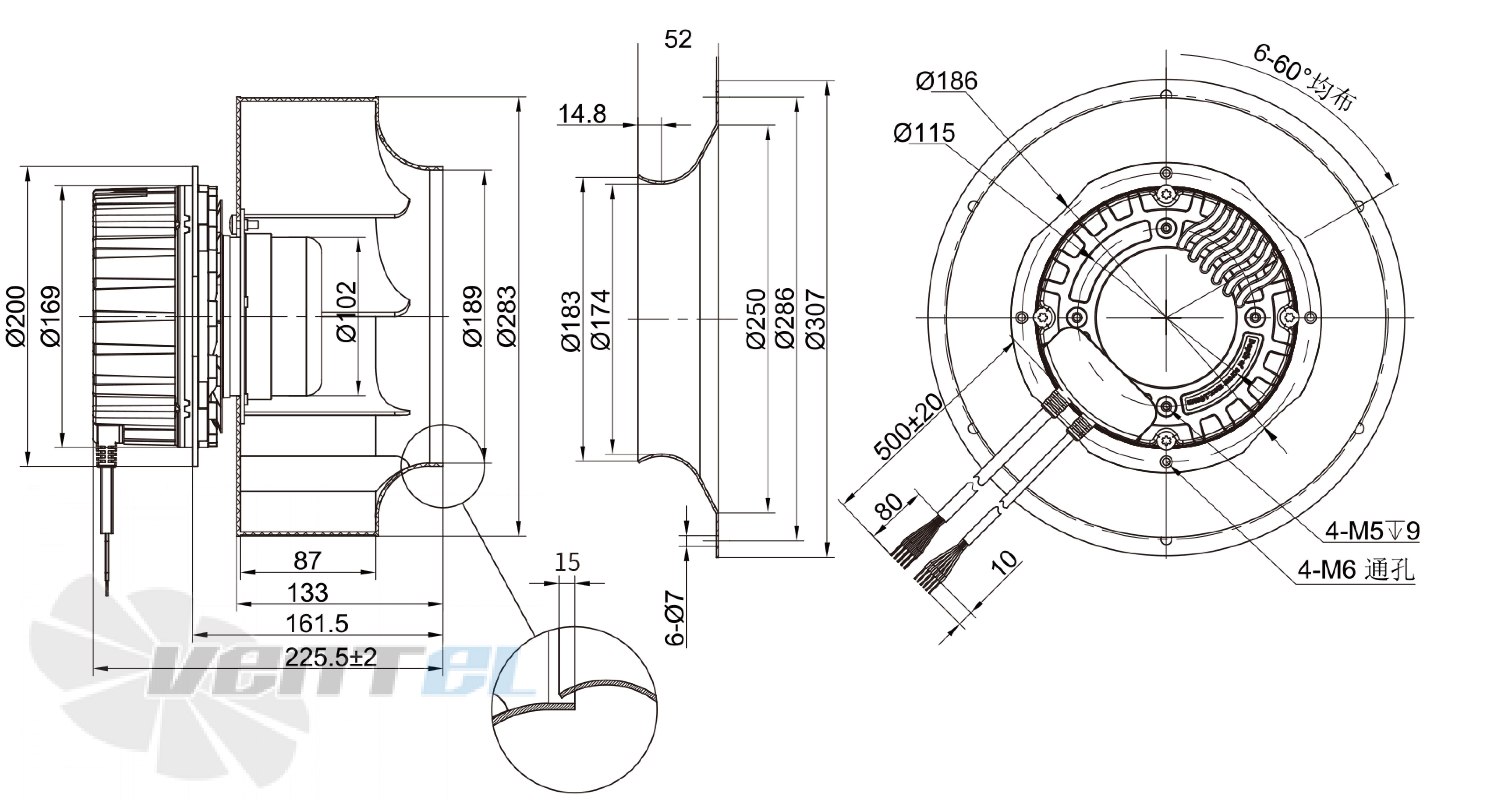 Размеры Longwell LWBE3G280-102NS-006