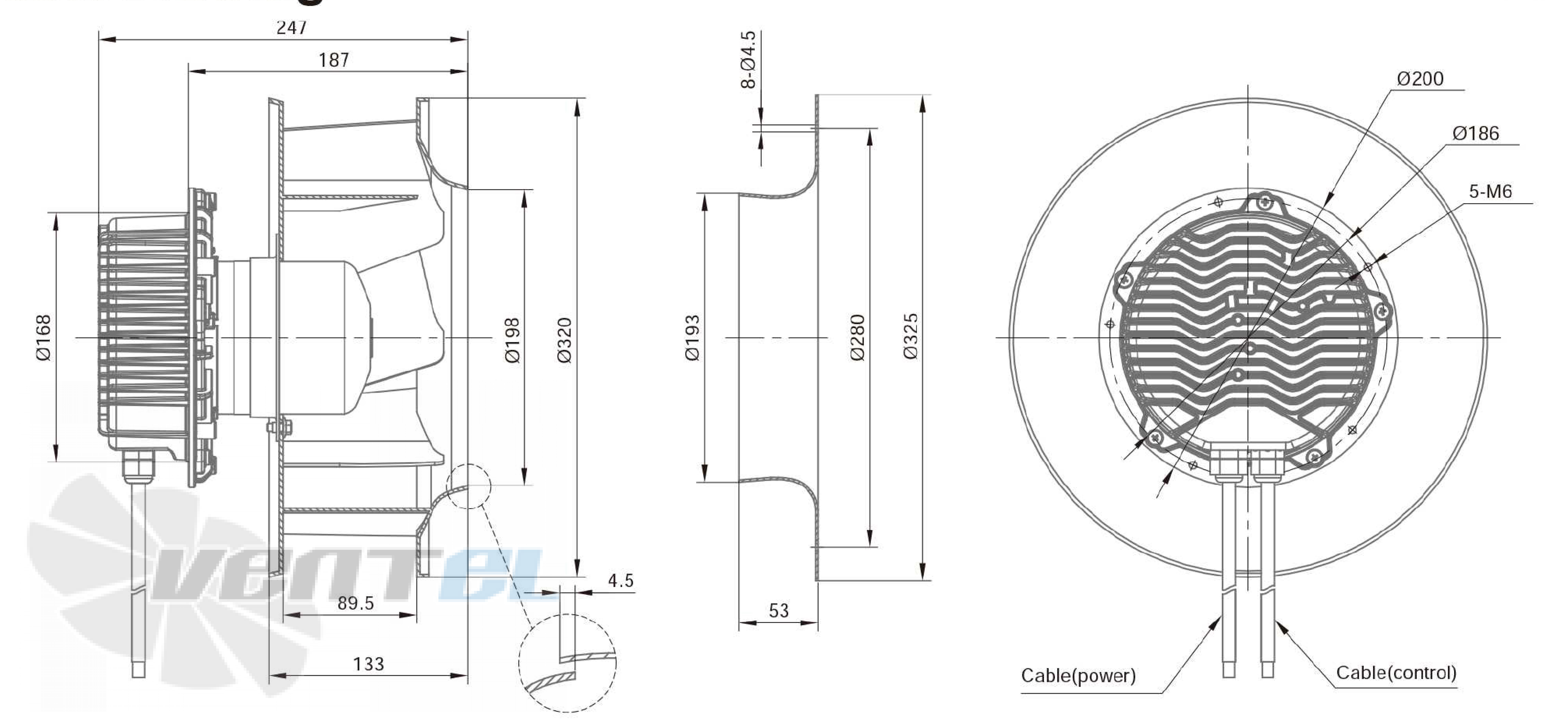 Размеры Longwell LWBE3G280-102NT-007