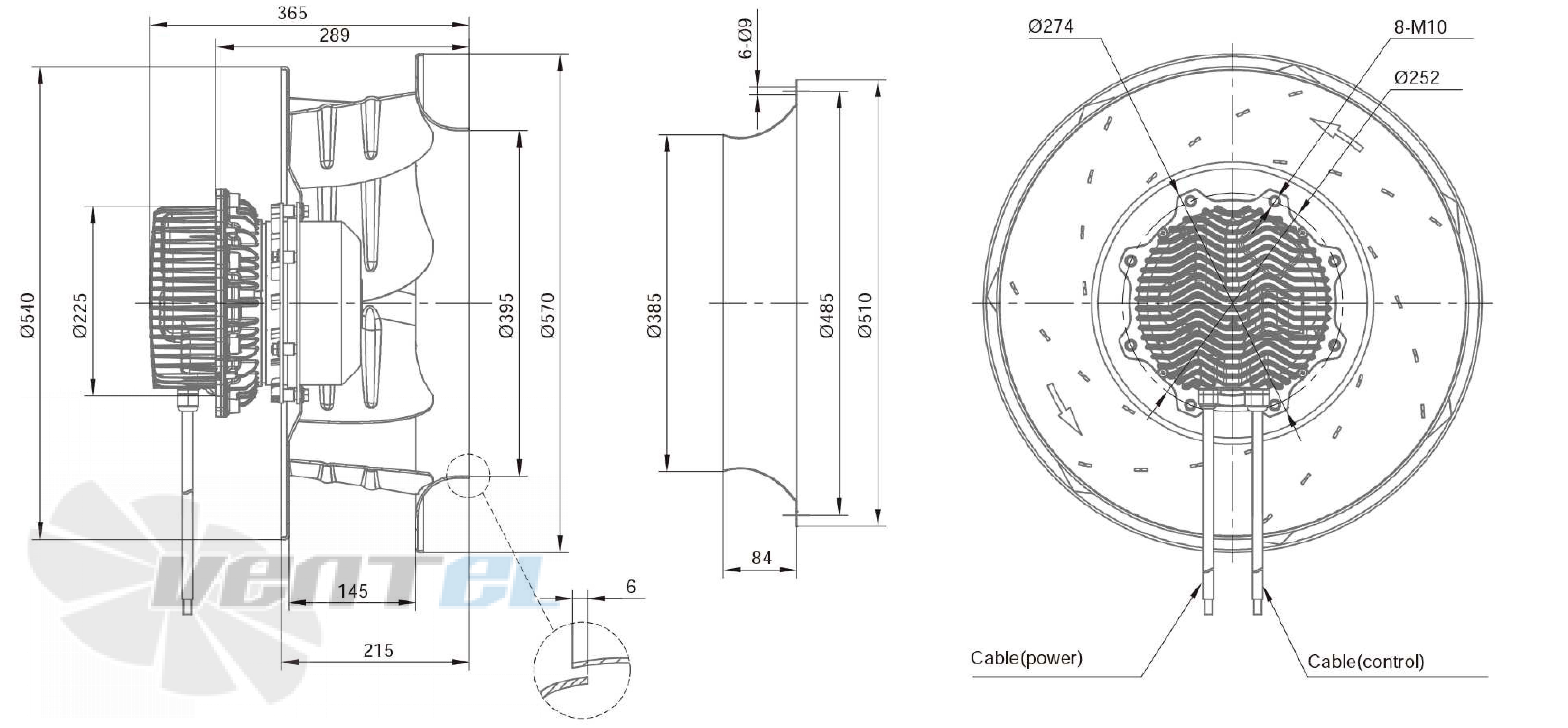 Размеры Longwell LWBE3G500-180NT-007