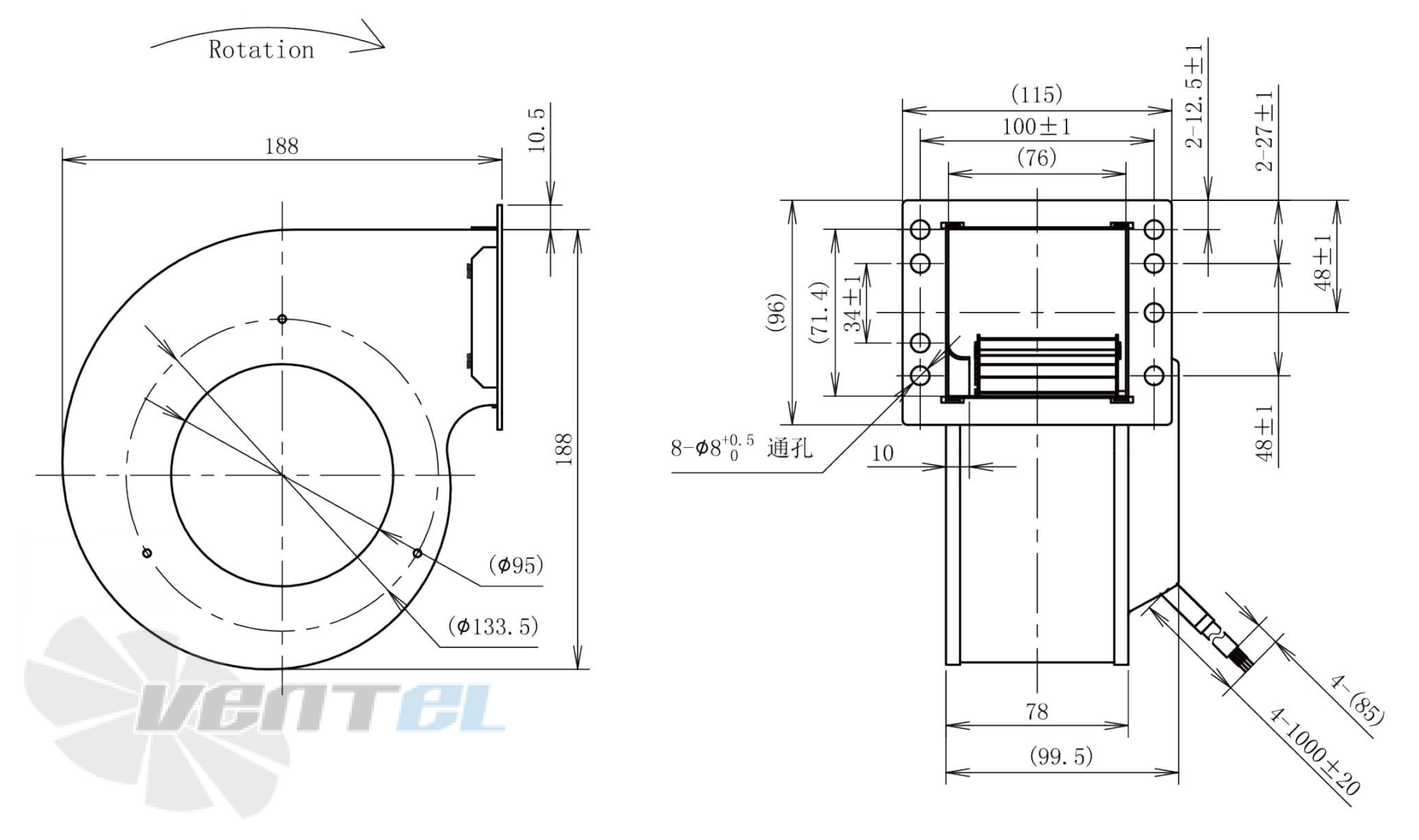 Размеры Longwell LWFD3G-120-072SM-01
