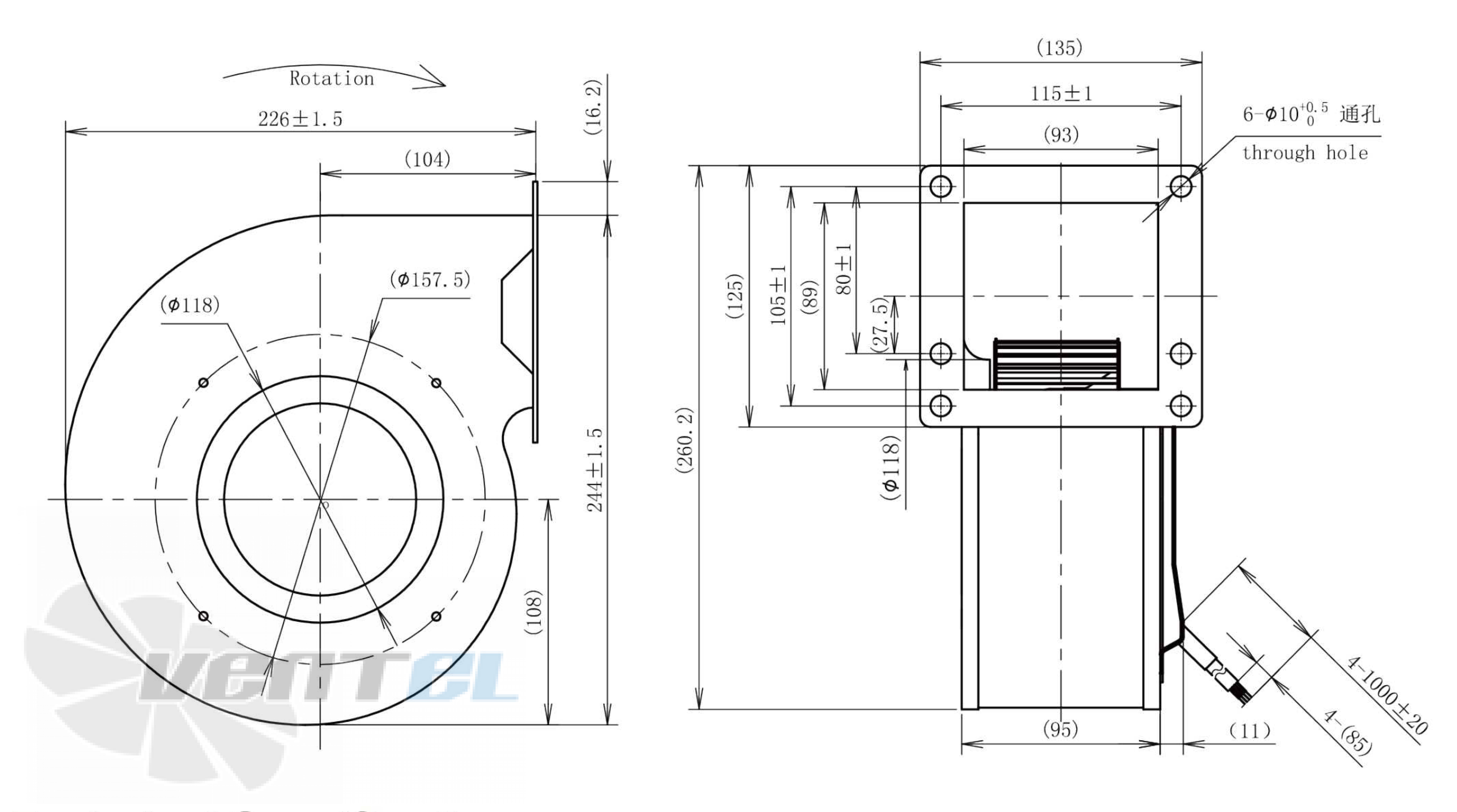 Размеры Longwell LWFD3G-140-072SH-01