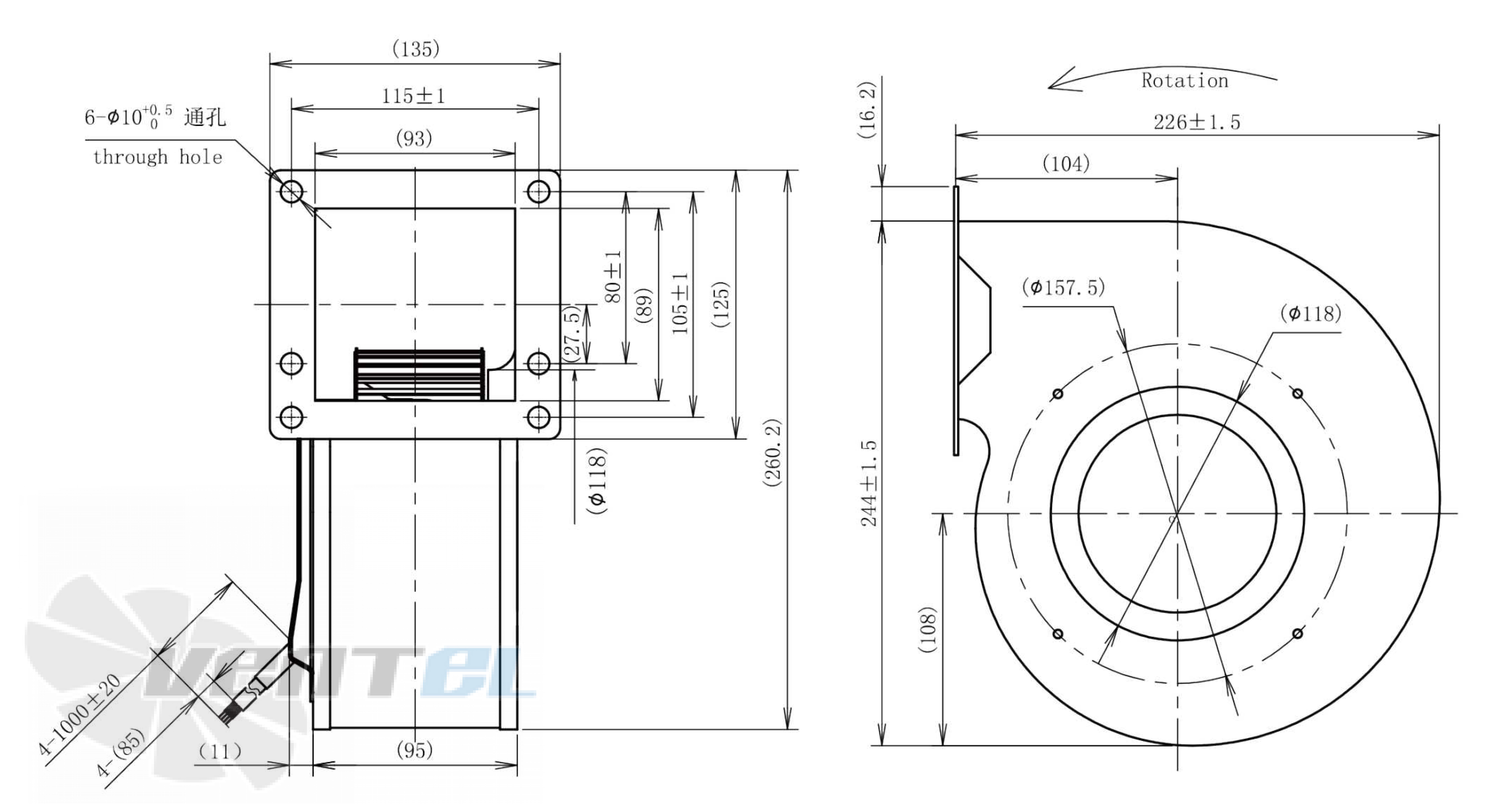 Размеры Longwell LWFD3G-140-072SH-02