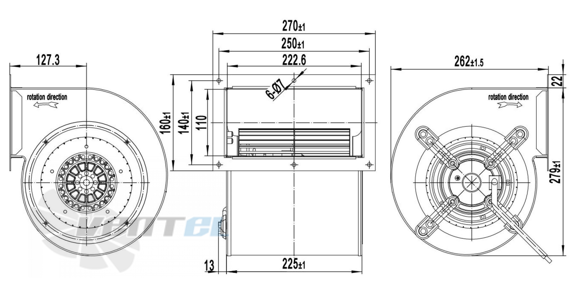 Размеры Longwell LWFA4E-180-092DS-01