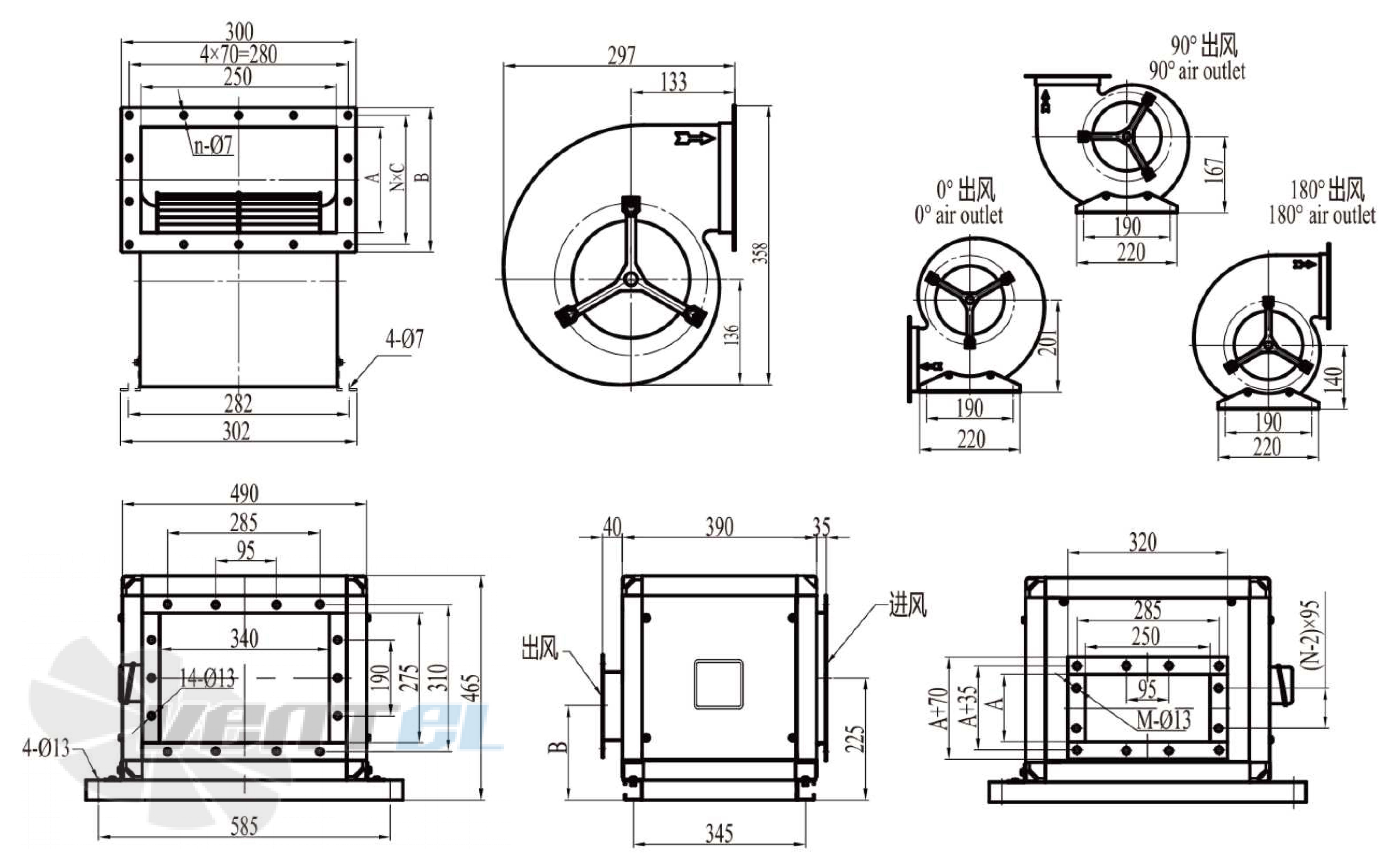 Размеры Longwell LWFA4E-180DS-04