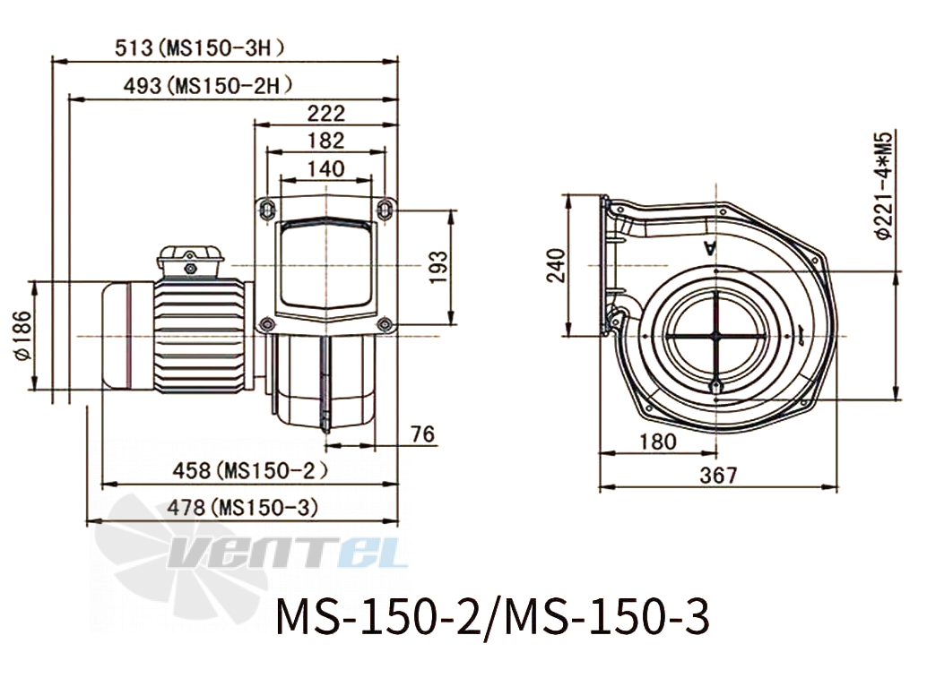 Габаритные размеры Manvac MS-1503
