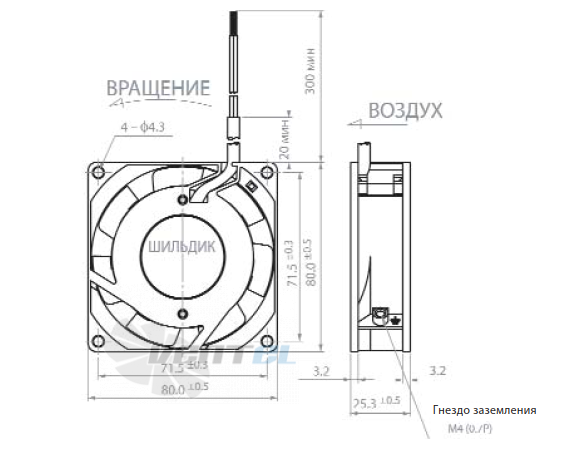 Габаритные размеры
