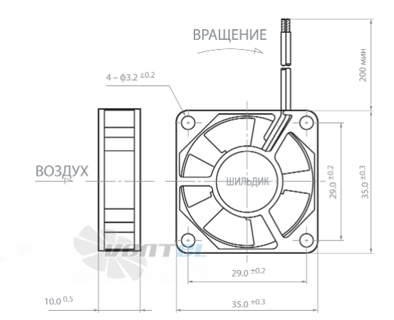 Габаритные размеры