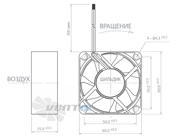 Габаритные размеры