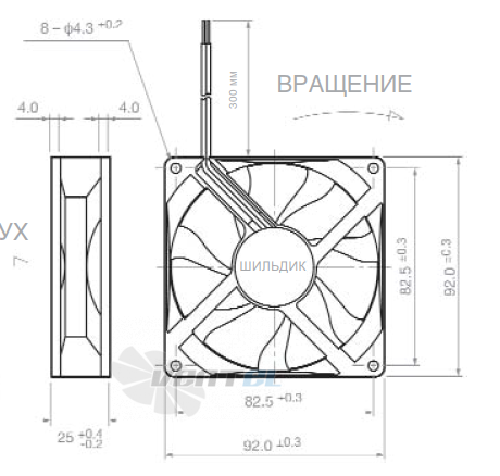 Габаритные размеры