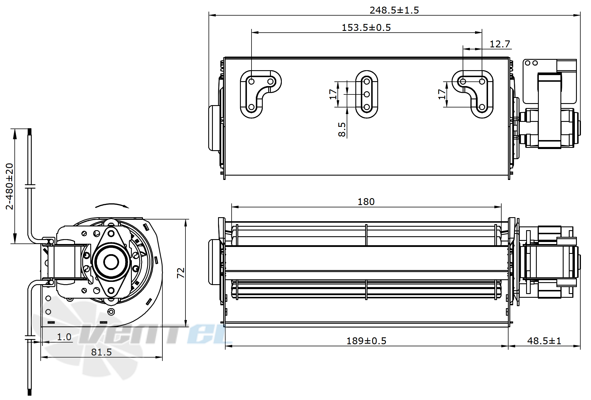 Габаритные размеры