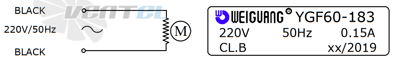 Шильдик и схема электрического подключения
