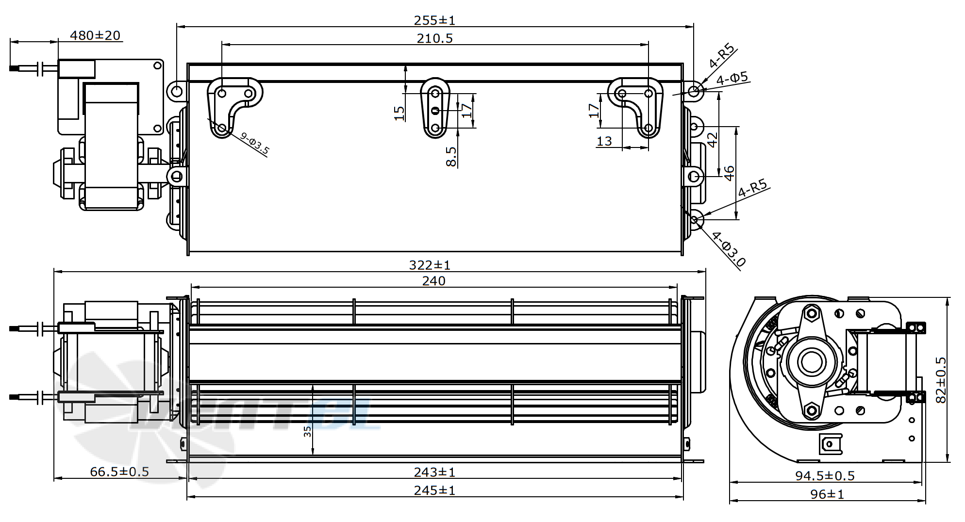 Габаритные размеры