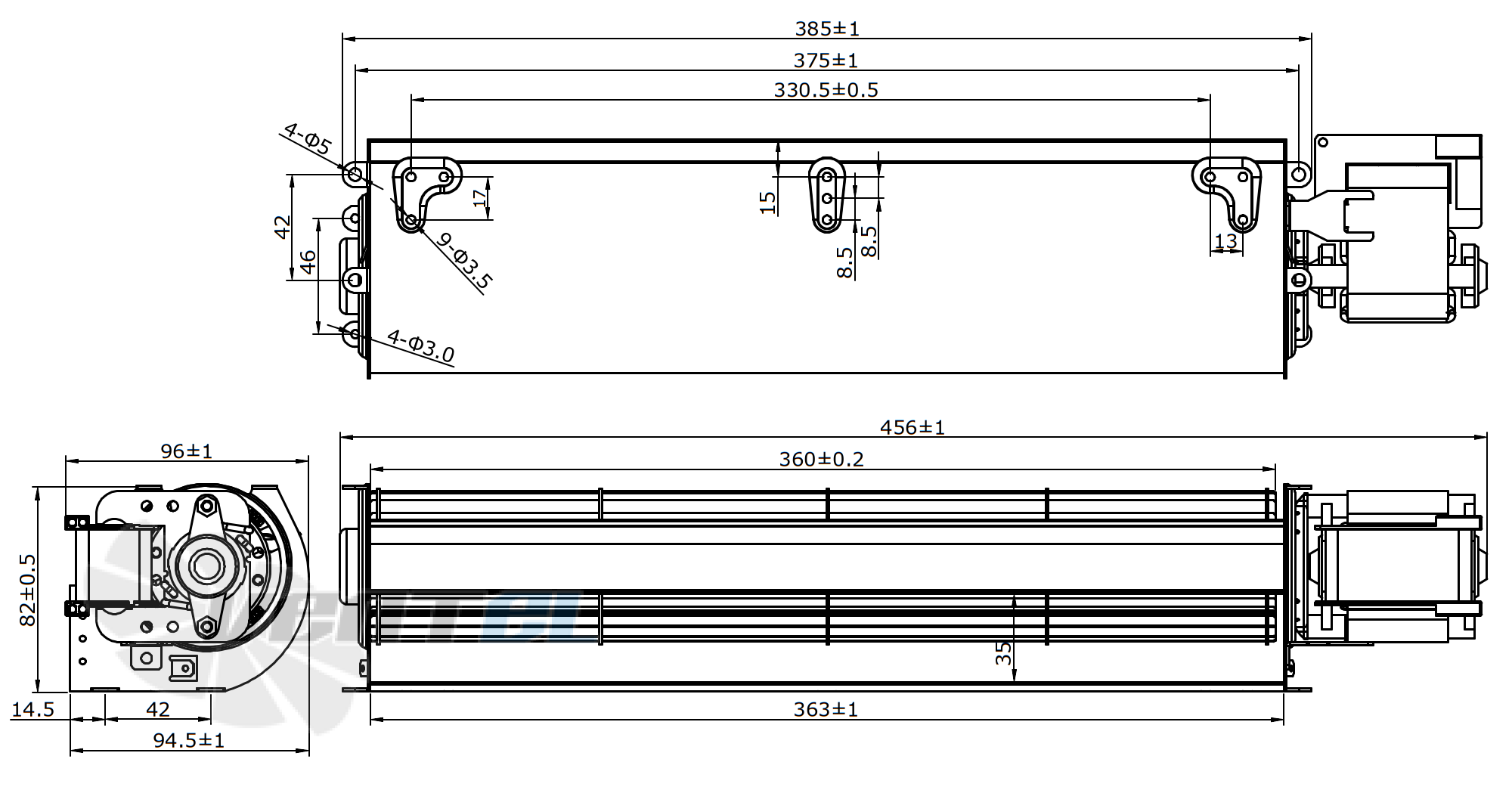 Габаритные размеры