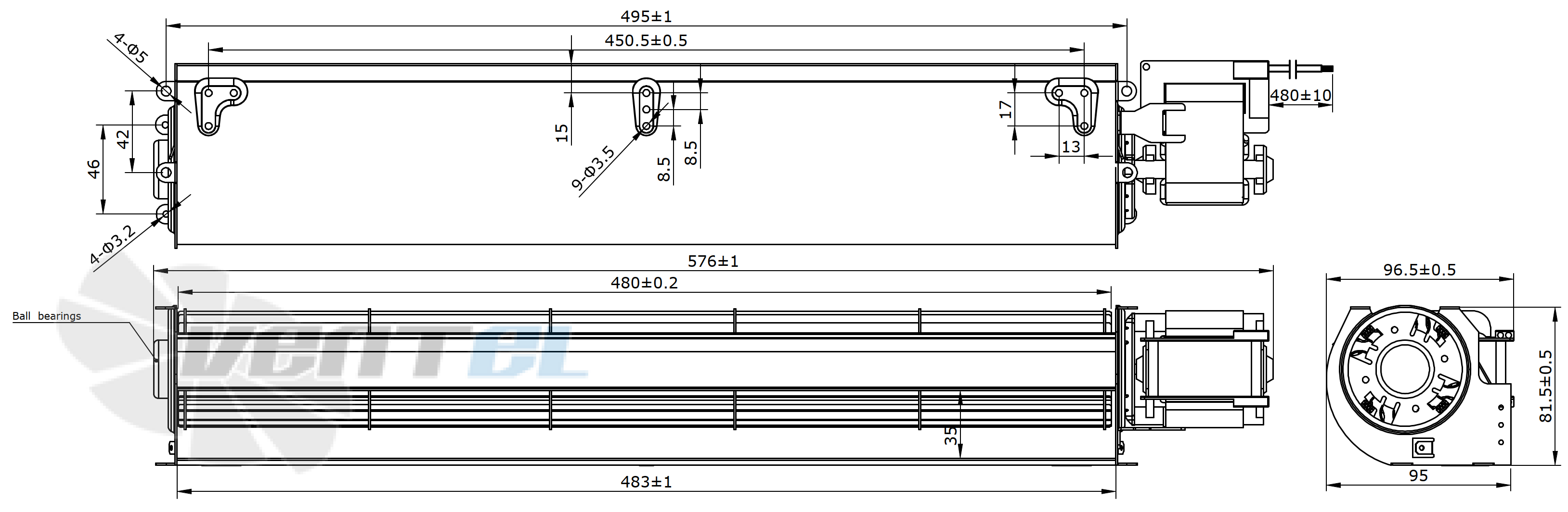 Габаритные размеры