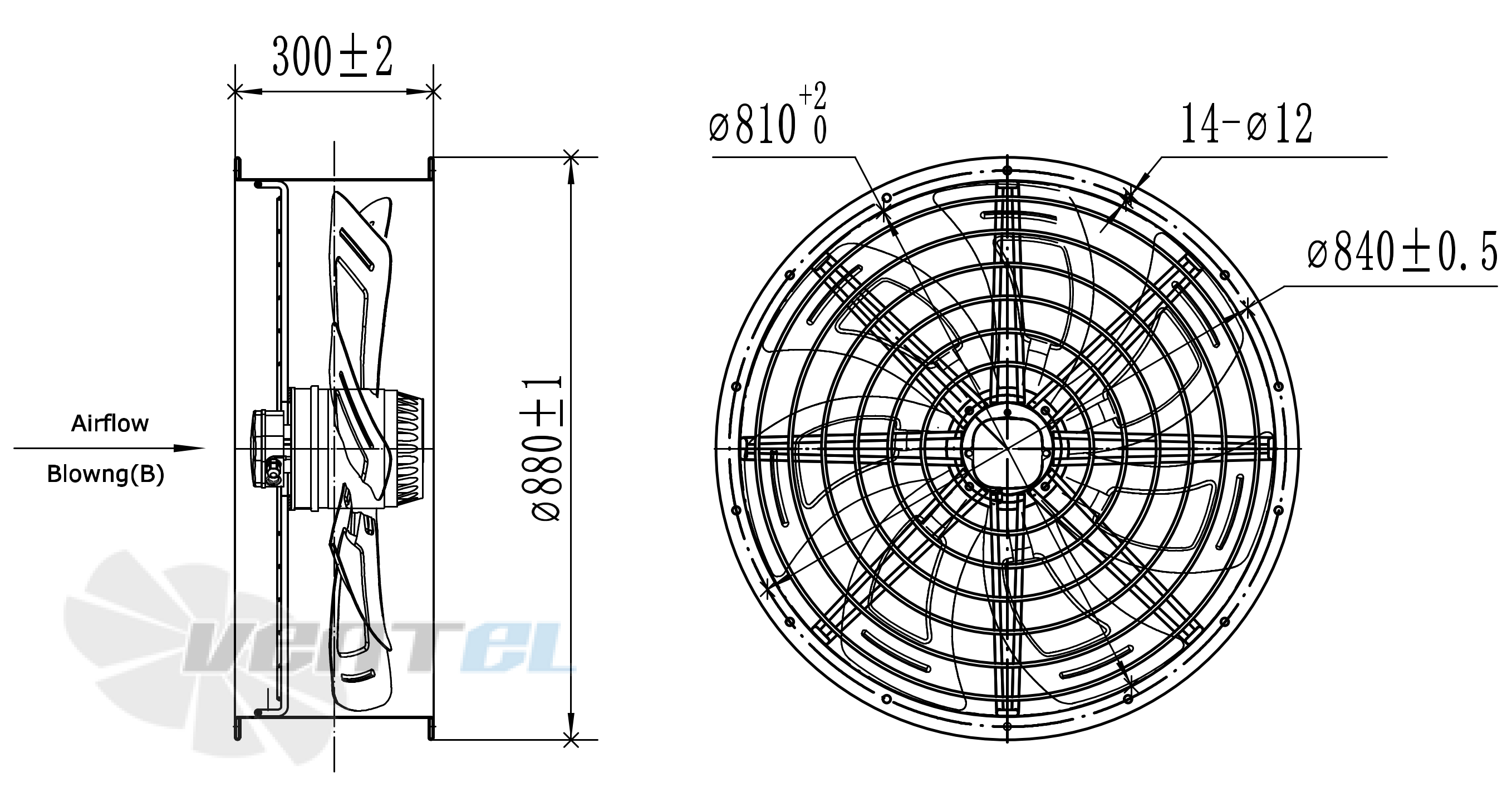 Чертеж и габаритные размеры