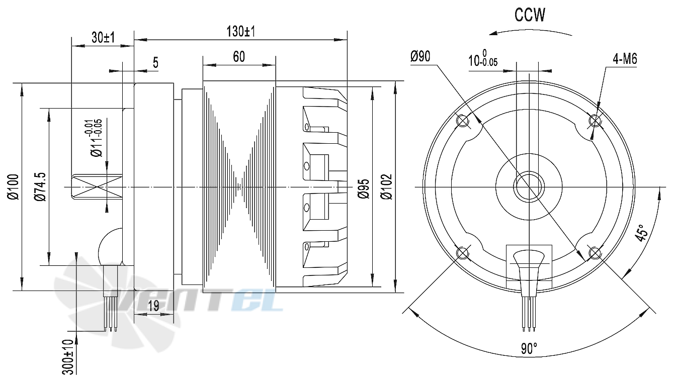 Схема и габаритные размеры