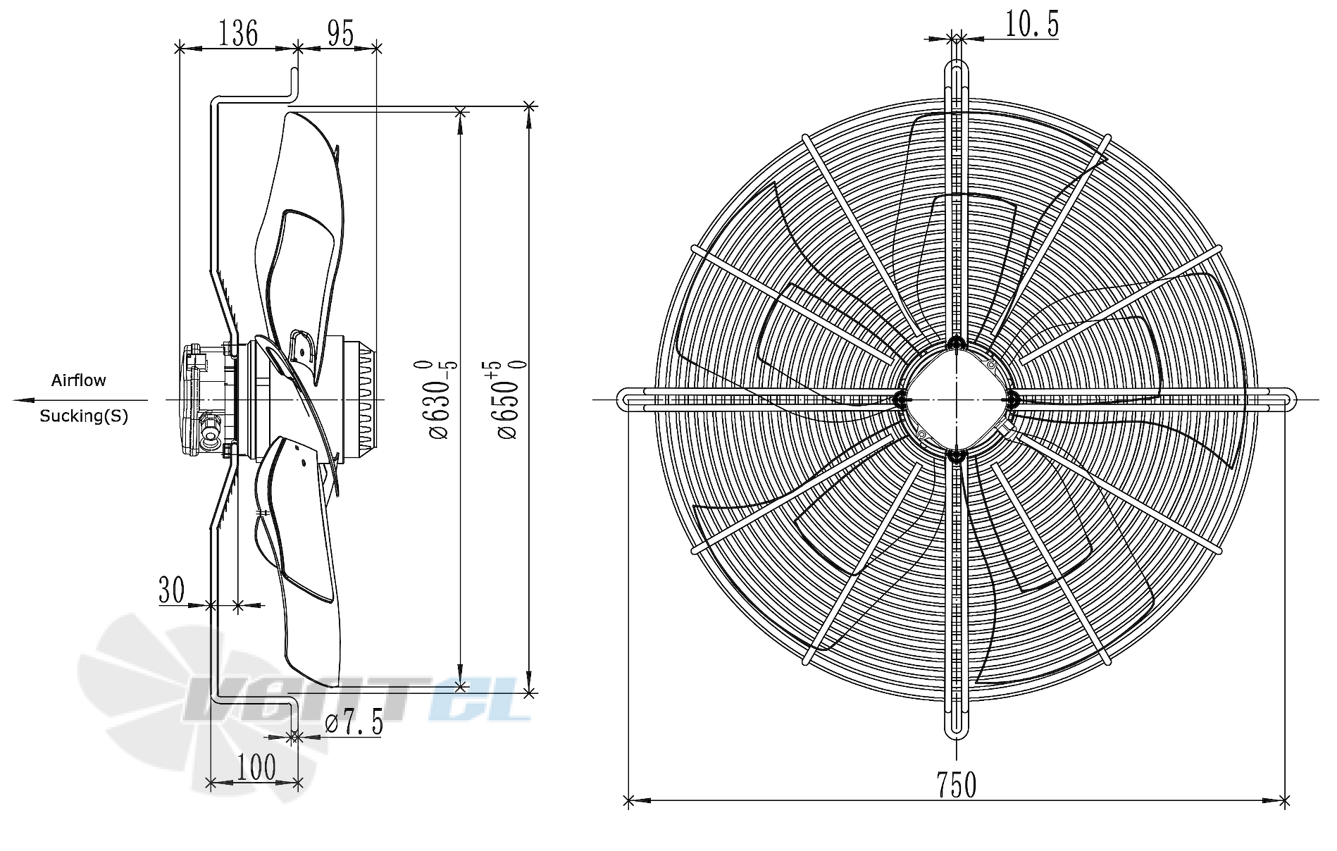 Чертеж и габаритные размеры