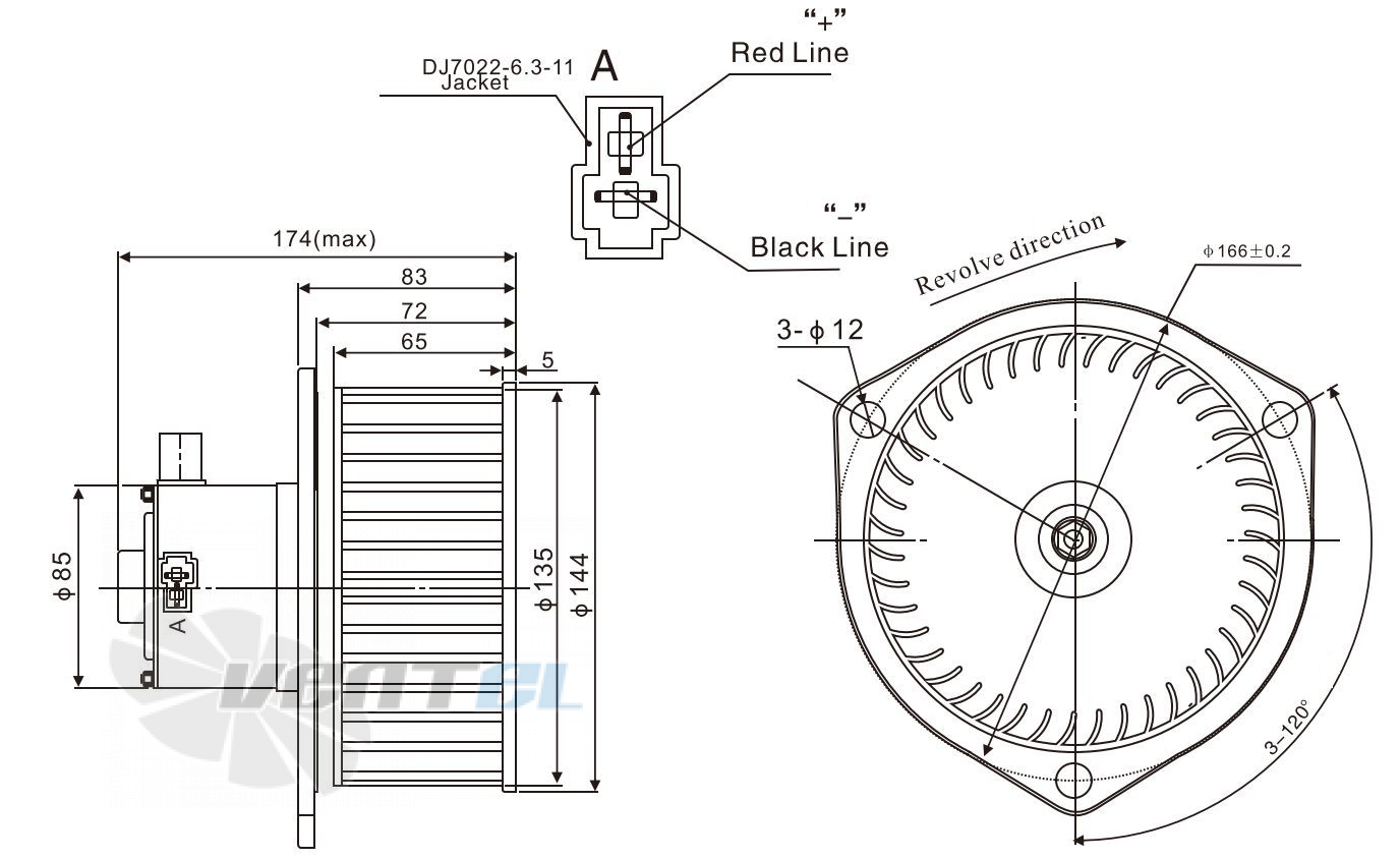 Чертеж и габаритные размеры Linrui ZHF2320