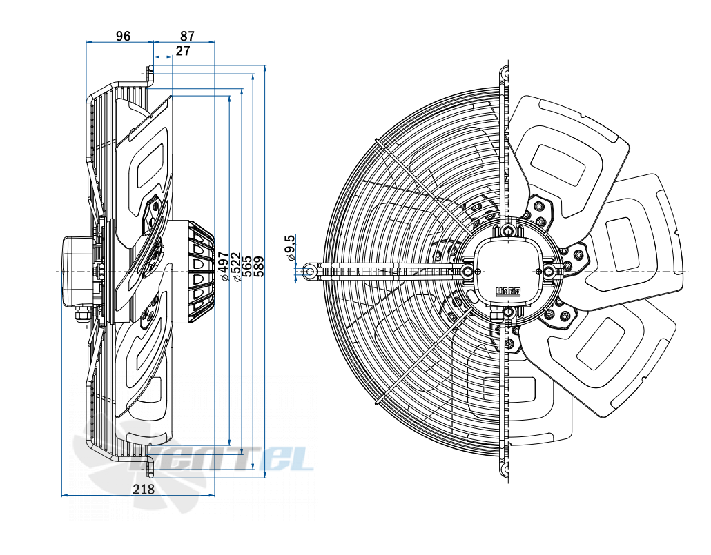 Рабочие параметры и характеристики Hidria R13R-5025A-6M-7099