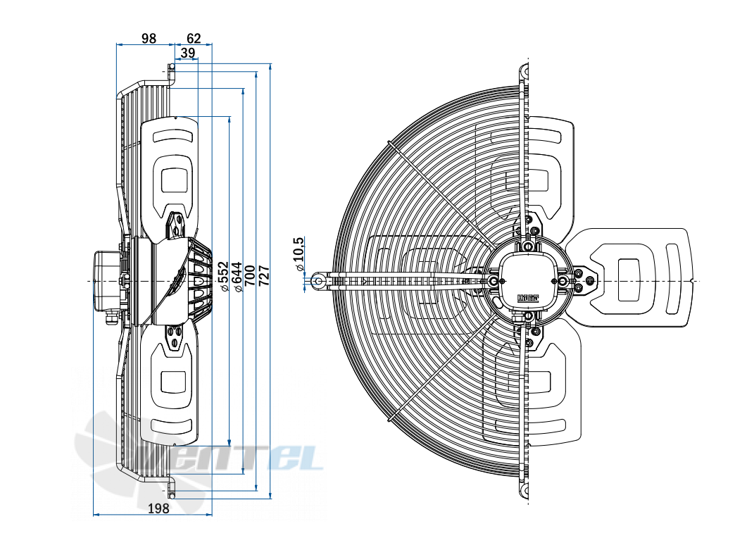 Рабочие параметры и характеристики Hidria R13R-5630A-6T2-5016