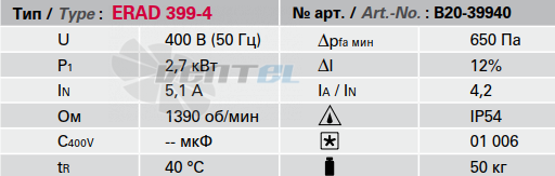 Технические характеристики