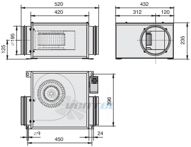 Габаритные размеры Rosenberg Z 200 U