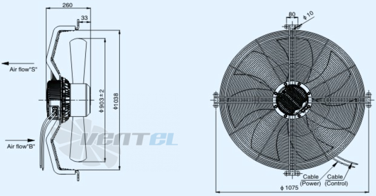 Габариты Sanmu ECF-K-8D910-PZB7BC0