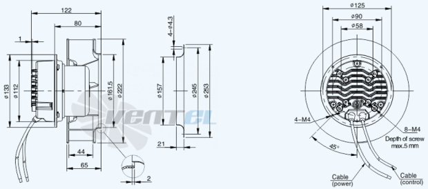Габариты Sanmu ECF-K-6E220-PLHDAJ0