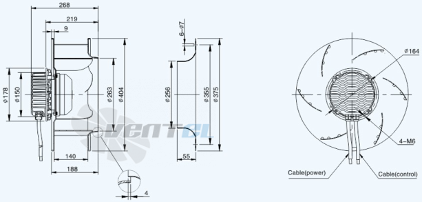 Габариты Sanmu ECF-K-8E400-PLHDAJ0