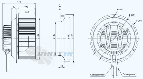Габариты Sanmu ECF-K-8E225-PLQDAJ0