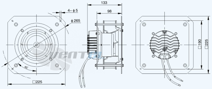 Габариты Sanmu ECF-K-4E192-PLHDAL1