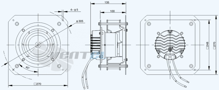 Габариты Sanmu ECF-K-6E220-PLHDAL0