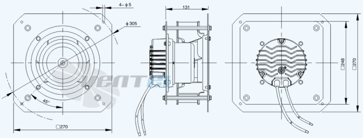 Габариты Sanmu ECF-K-6E225-PLHDAL1