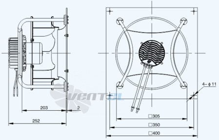 Габариты Sanmu ECF-K-6E250-PLHDAL2