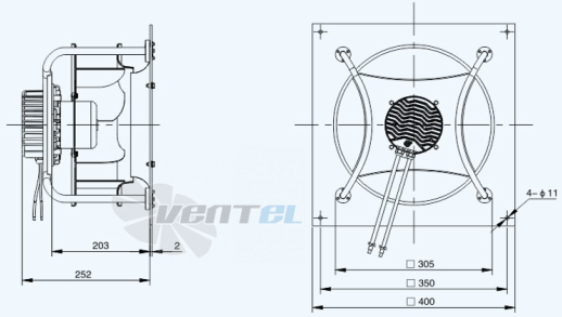 Габариты Sanmu ECF-K-6E250-PLHDAL4